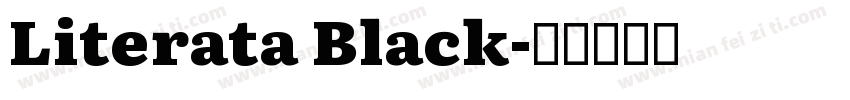 Literata Black字体转换